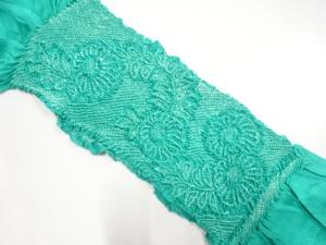 正絹　絞り　帯揚げ